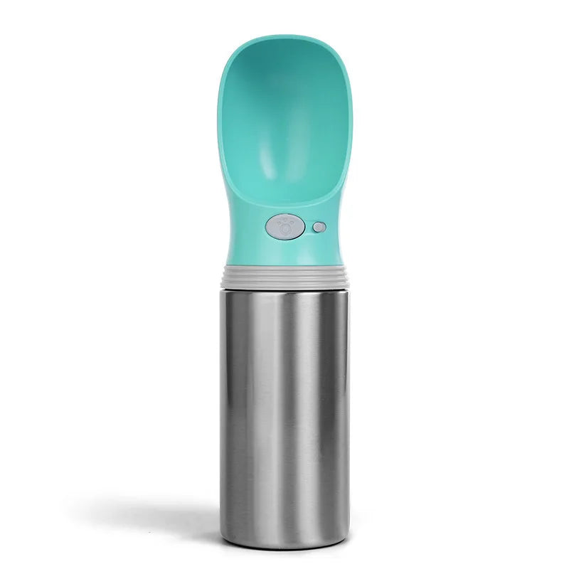 Double-layer 304 Stainless Steel Pet Thermos Cup, Outdoor Portable Water Bottle for Cats and Dogs